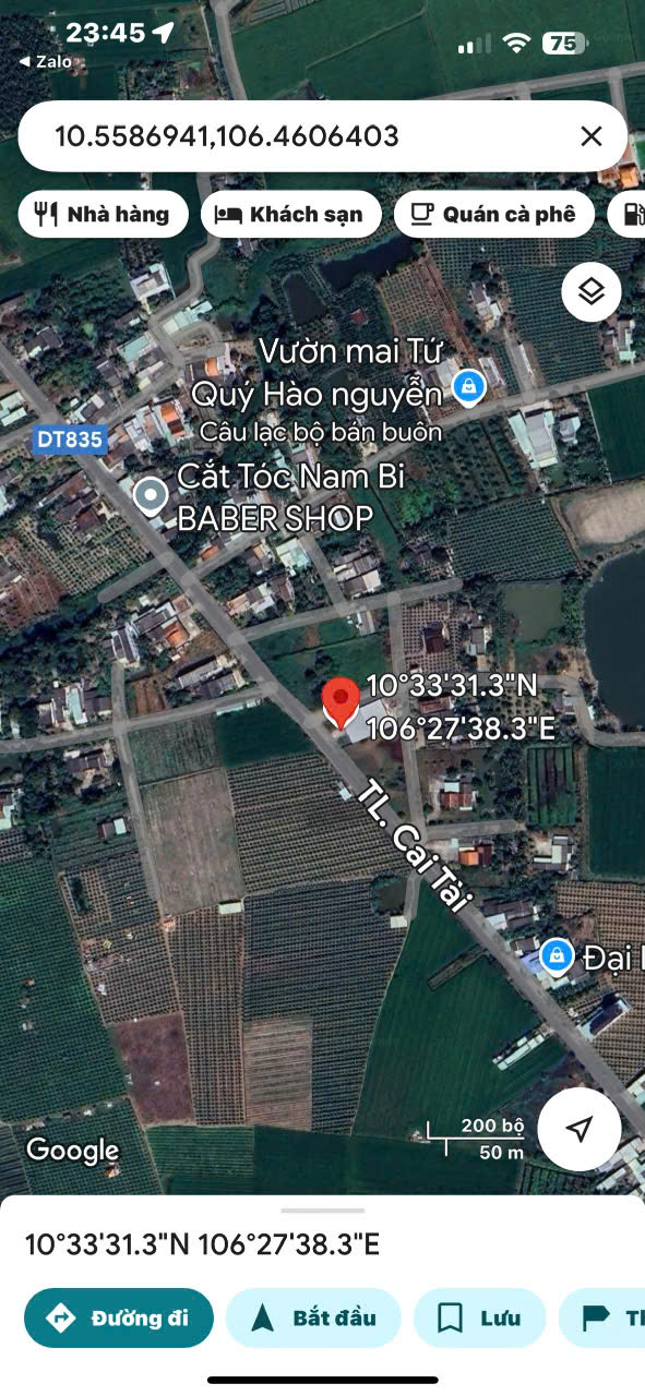 Nhà kho mặt tiền tỉnh lộ 833D, xã Quê Mỹ Thạnh, Tân Trụ dt 1000m2 giá 8,5 tỷ Nhà kho mặt tiền tỉnh lộ 833D, xã Quê Mỹ Thạnh, Tân Trụ dt 1000m2 giá 8,5 tỷ