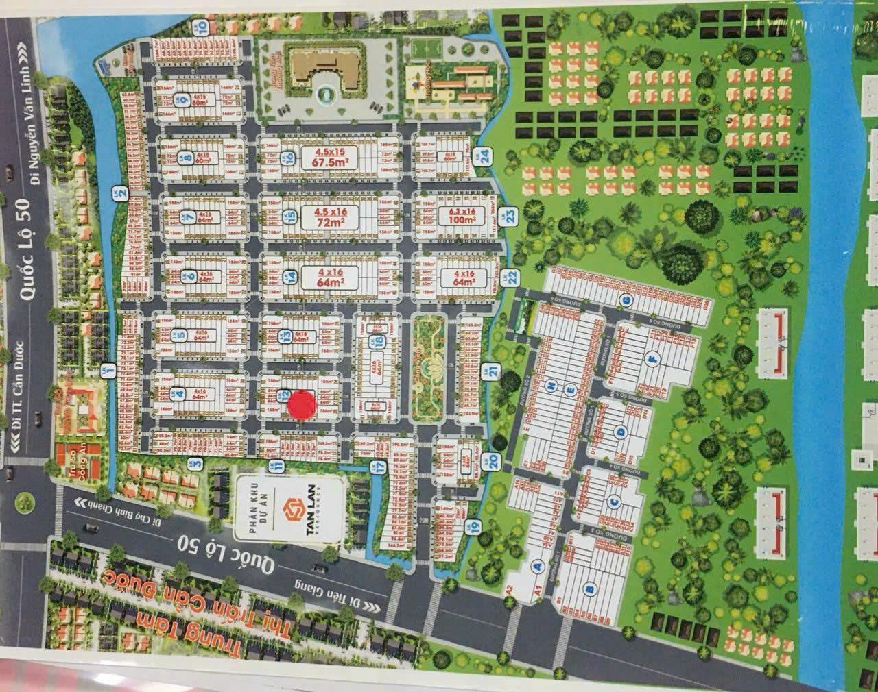 Kẹt tiền bán xả lỗ 64m2 kdc Tân Lân Residence giá cực tốt đầu tư 670tr