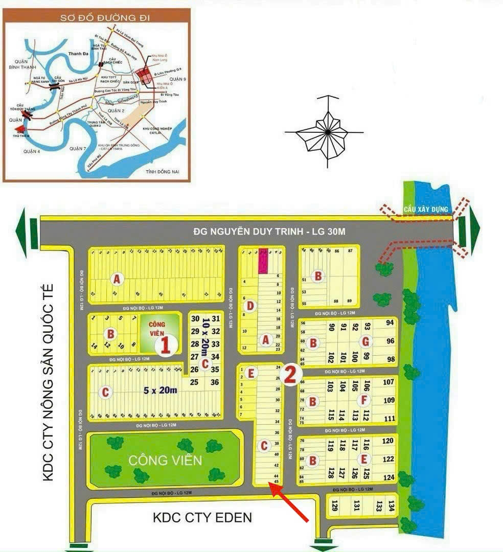 Bán đất 2 mặt tiền đường 64 Bình Trưng Đông Quận 2 cũ giá 10,5 tỷ