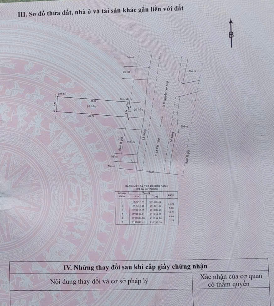 Bán đất mặt tiền Lê Văn Thịnh Tp Thủ Đức giá 40,5 tỷ