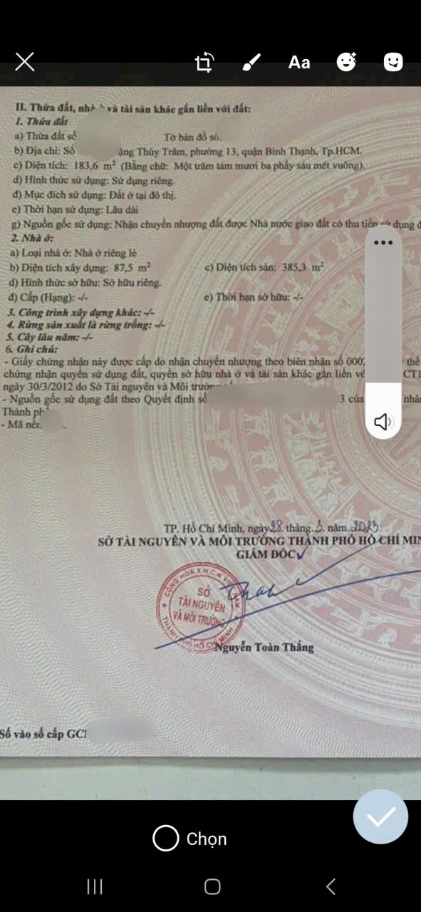 Bán biệt thự đường Đặng Thùy Trâm phường 13 Bình Thạnh giá 31,5 tỷ