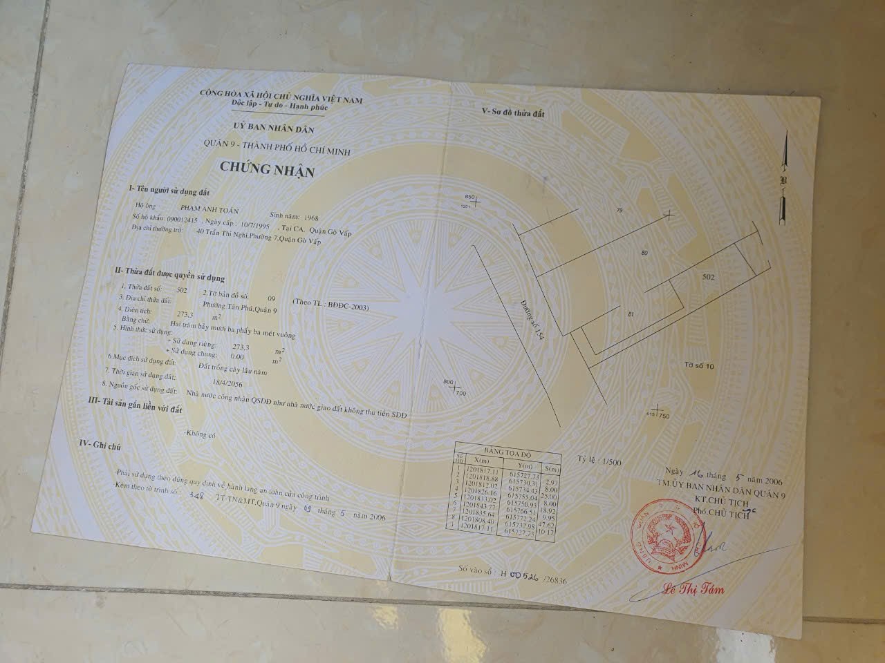 Bán dãy trọ mặt tiền đường 154 Quận 9 giá 32 tỷ