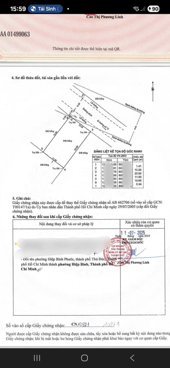 Bán đất đường 12 Hiệp Bình Phước Thủ Đức cũ giá 14 tỷ