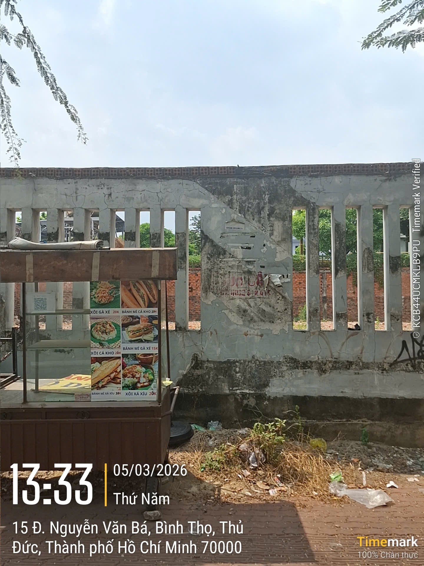 Cho thuê đất mặt tiền Nguyễn Văn Bá Tp Thủ Đức giá 120 triệu