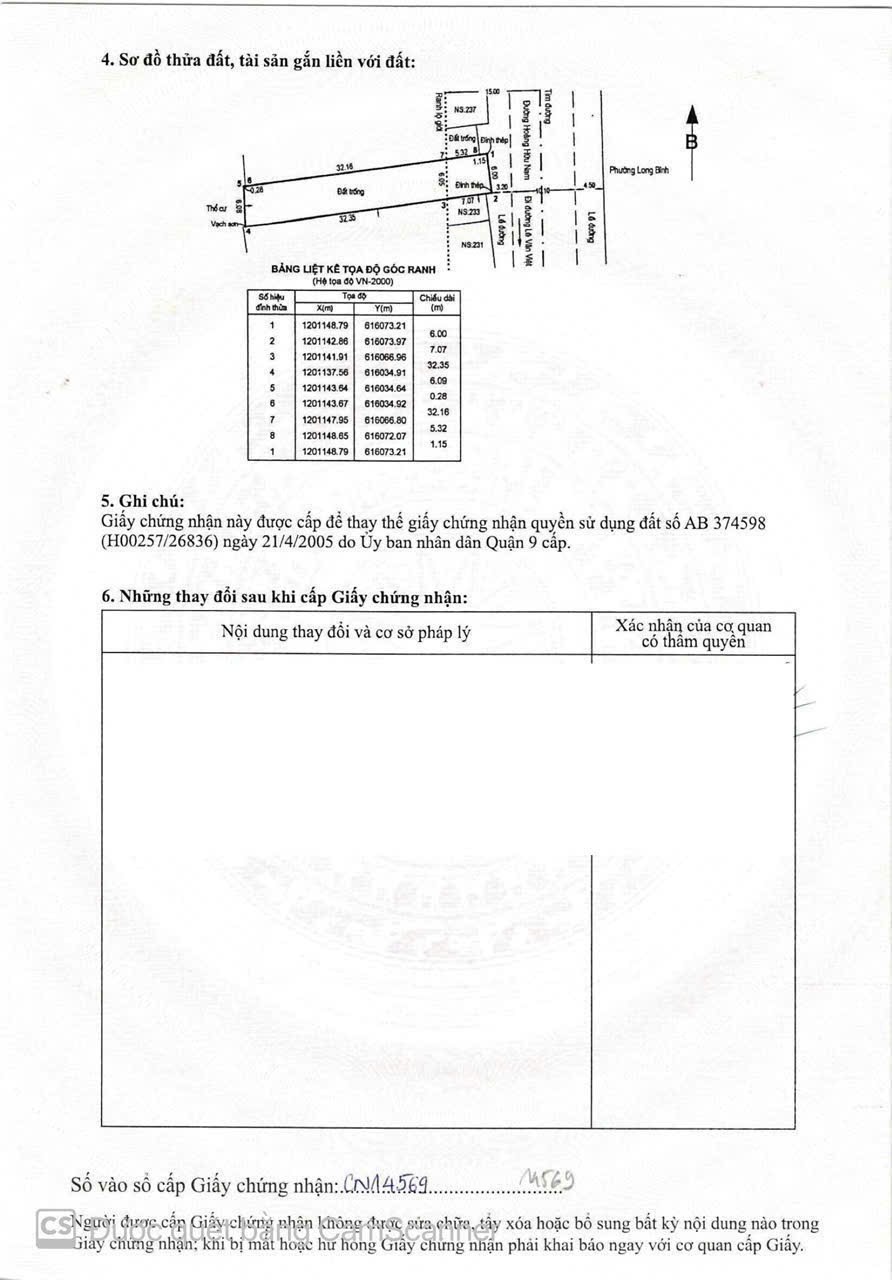 Bán đất mặt tiền Hoàng Hữu Nam Quận 9 cũ giá 46,6 tỷ
