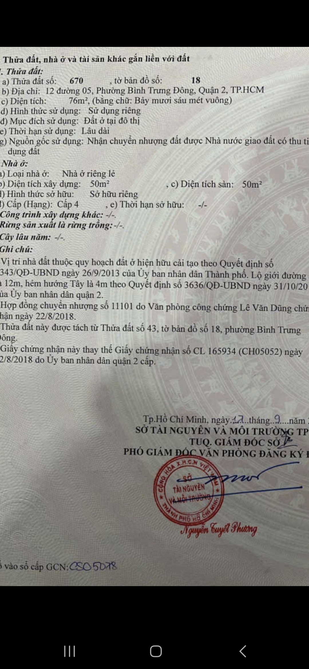 Bán nhà mặt tiền đường 5 Bình Trưng Đông Quận 2 giá 13,6 tỷ