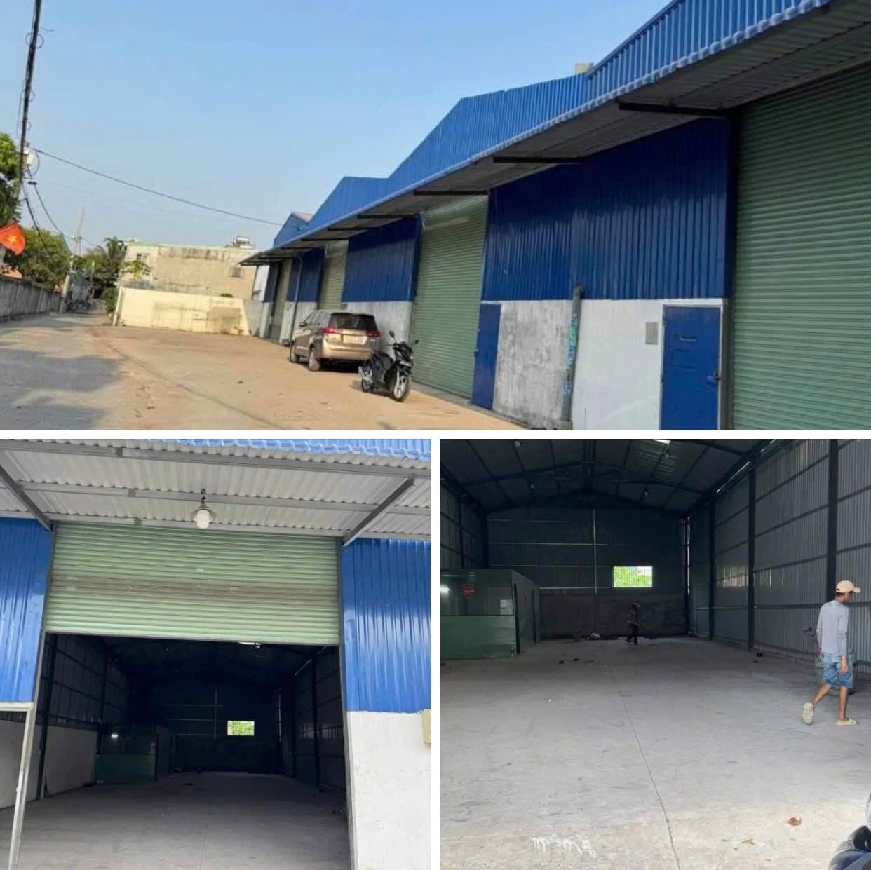 Kho xưởng cho thuê 380m2, 450m2 trục Hà Huy Giáp Quận 12 Kho xưởng cho thuê 380m2, 450m2 trục Hà Huy Giáp Quận 12