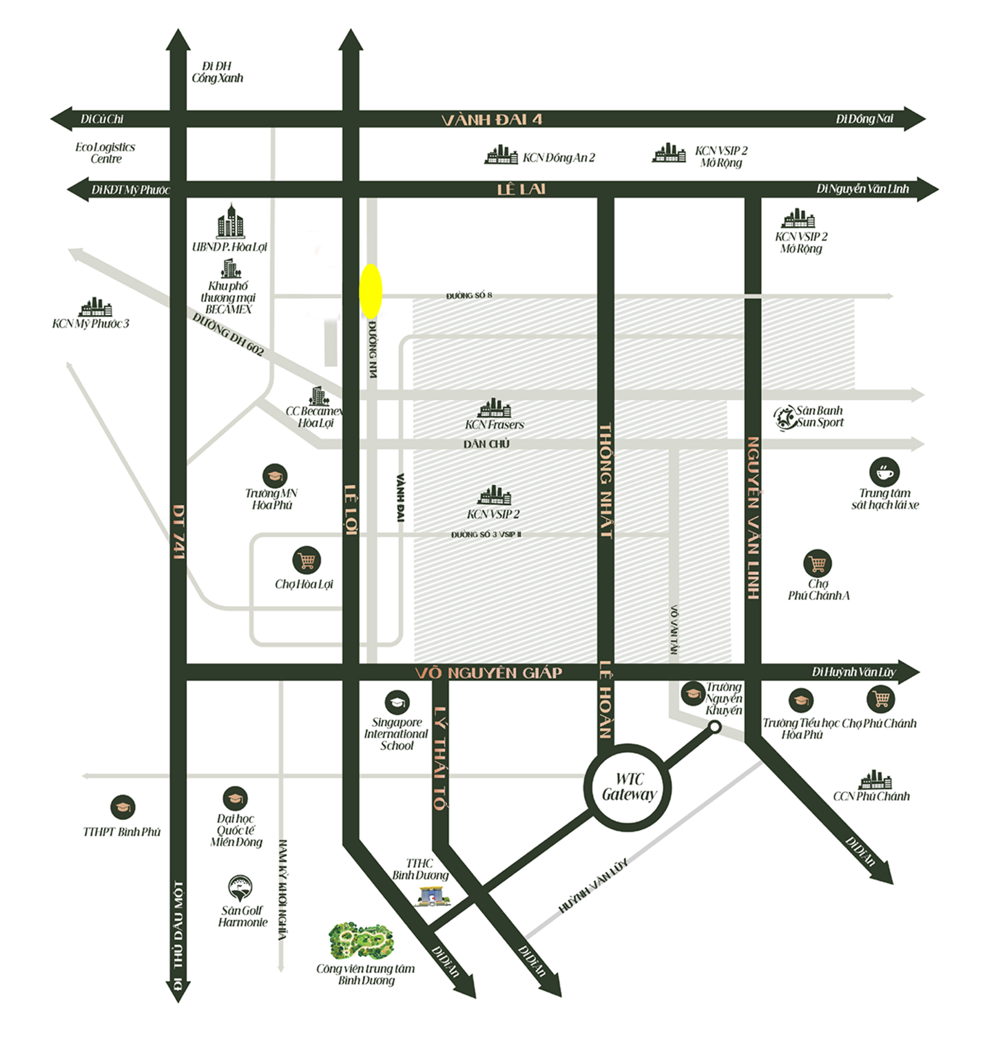 Chuyển nhượng dự án Nhà phố Shophouse mặt tiền Lê Lợi, TP Mới Bình Dương, hoàn thiện pháp lý