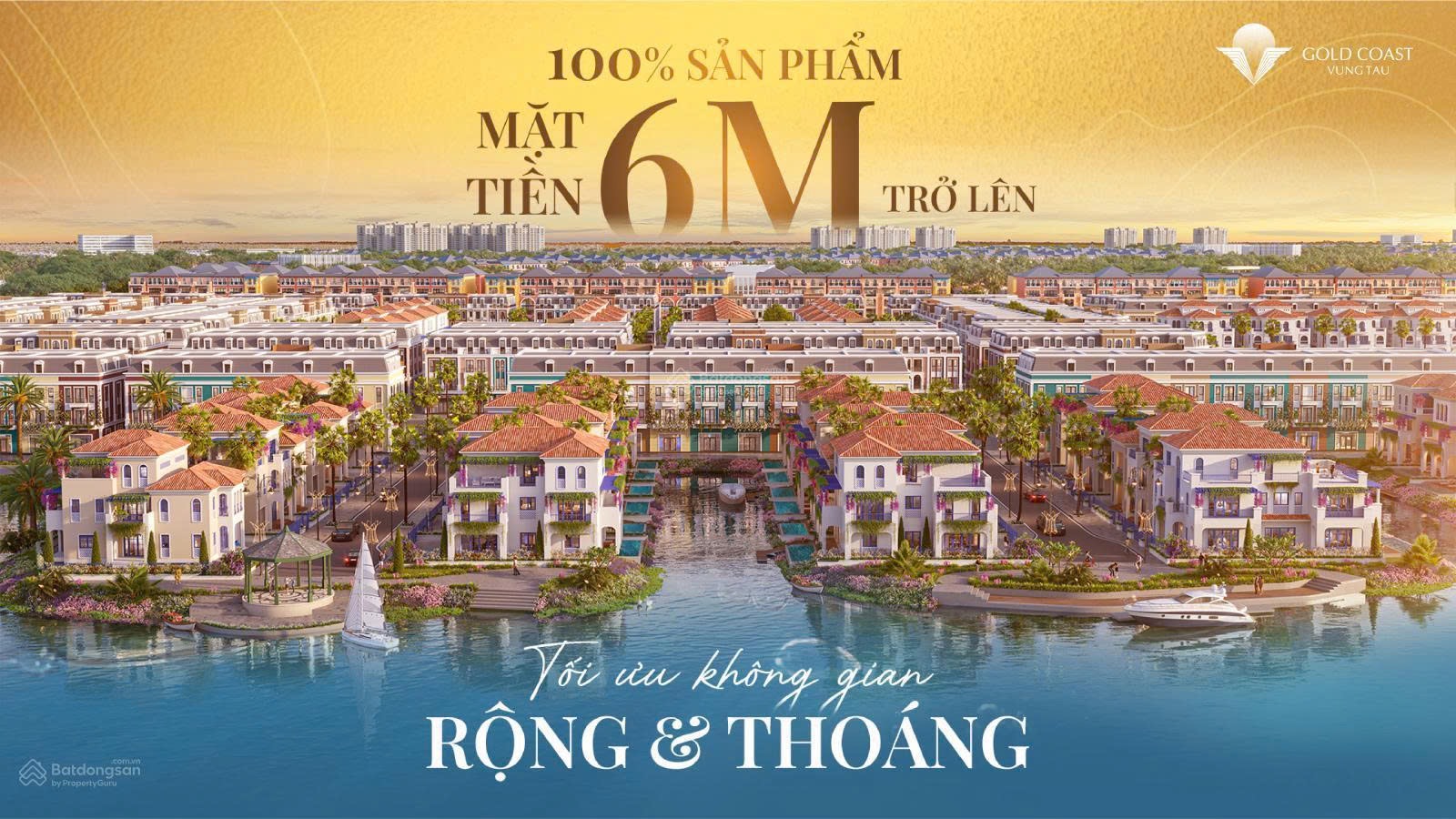 Suất nội bộ nhà phố Gold Coast Vũng Tàu sở hữu lâu dài chỉ 7 tỷ 1/căn