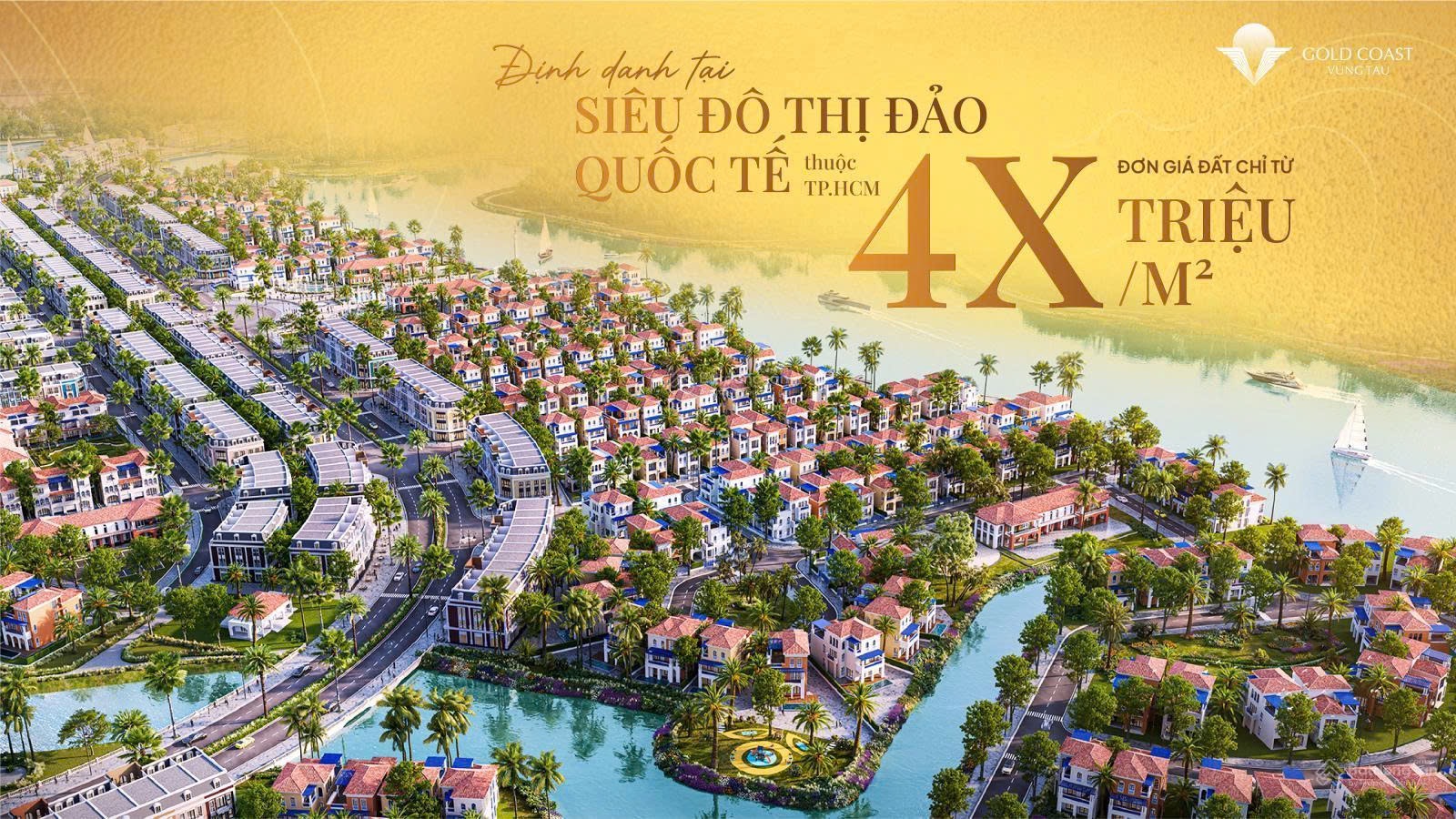 Bán nhà phố liền kề dự án Gold Coast Vũng Tàu, 120m2 view đẹp