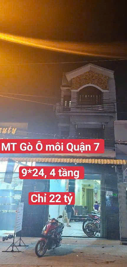 Nhà 4 tàng mặt tiền Gò O Môi quận 7. 9m*24m, hơn 21 tỷ. Nhà 4 tàng mặt tiền Gò O Môi quận 7. 9m*24m, hơn 21 tỷ.