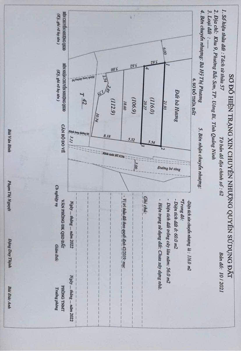 Đất Uông bí và Mạo khê, 5,4*21, 5*16, 780 tr và 1,2 tỷ. Đất Uông bí và Mạo khê, 5,4*21, 5*16, 780 tr và 1,2 tỷ.