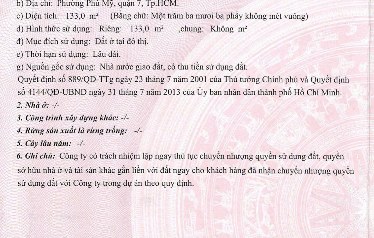 Đất đường số KDC Công ích Bellaza Quận 7. 7*19 hơn 15 tỷ.