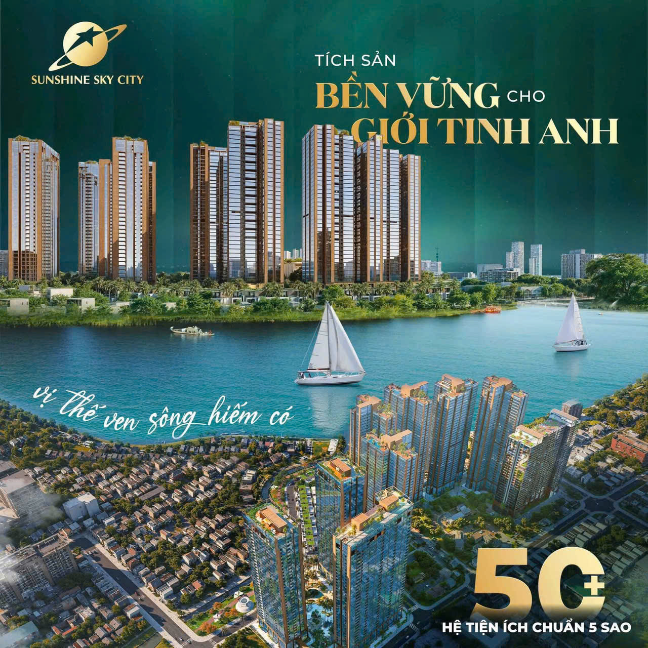 Giữ chỗ V8,V9 Sunshine Sky City được hưởng chiết khấu 1% booking với giá từ 98 triệu/m2 chưa VAT