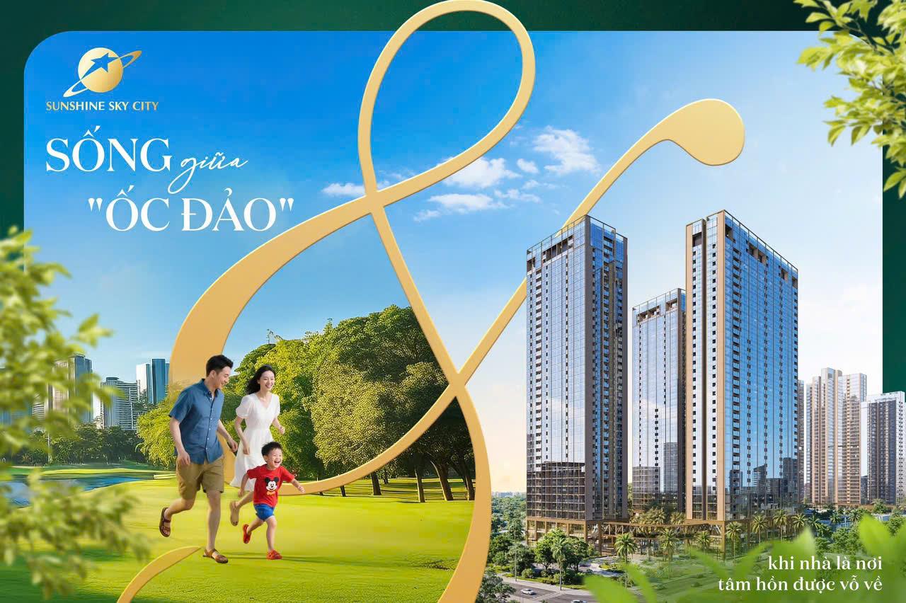 Giữ chỗ “Ốc Đảo Xanh” tòa V8, V9 sunshine sky city với giá từ 98 triệu/m2, hưởng 1% booking sớm