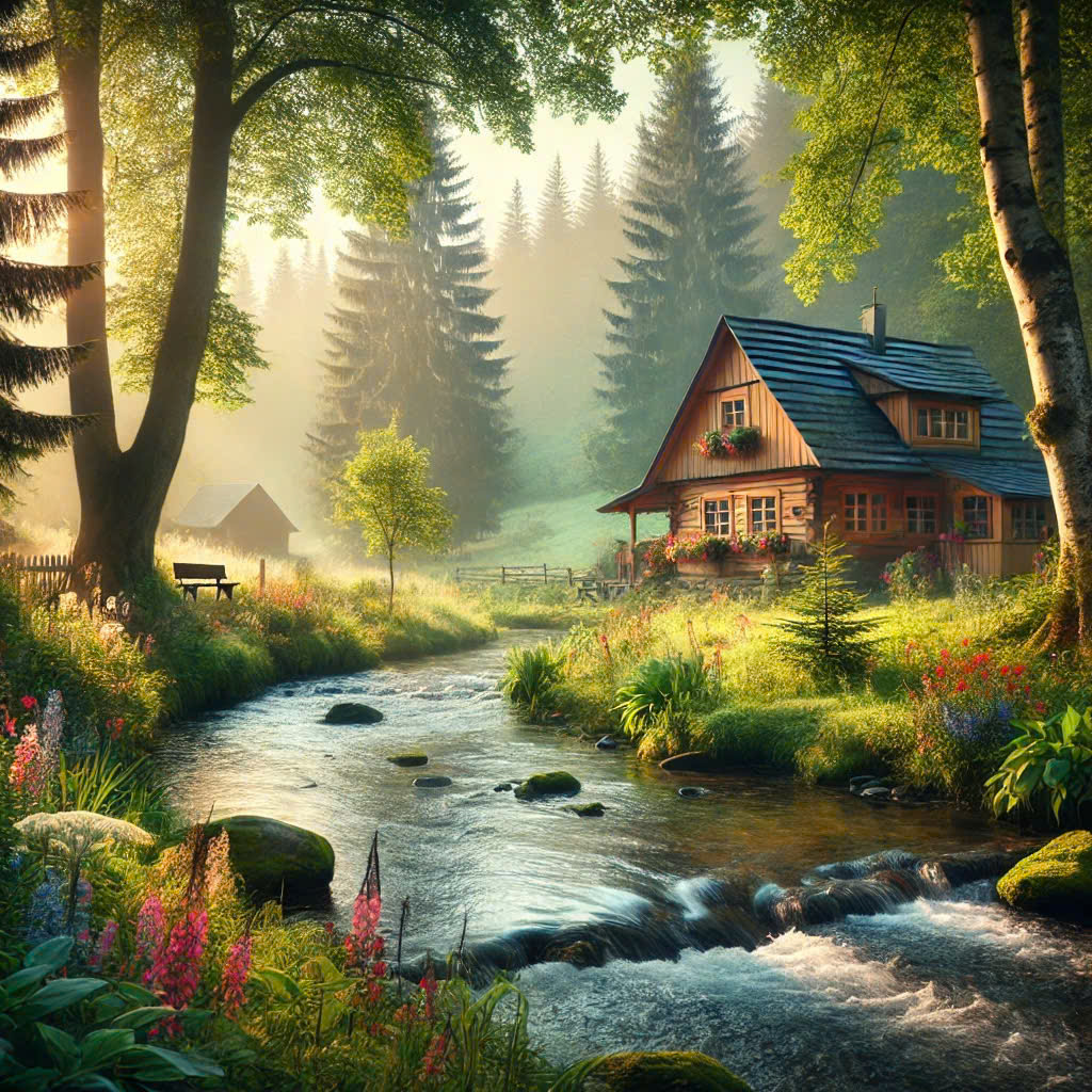 Mua đất 2 mặt tiền tặng ngay nhà gỗ 300 triệu, suối tự nhiên cạnh nhà