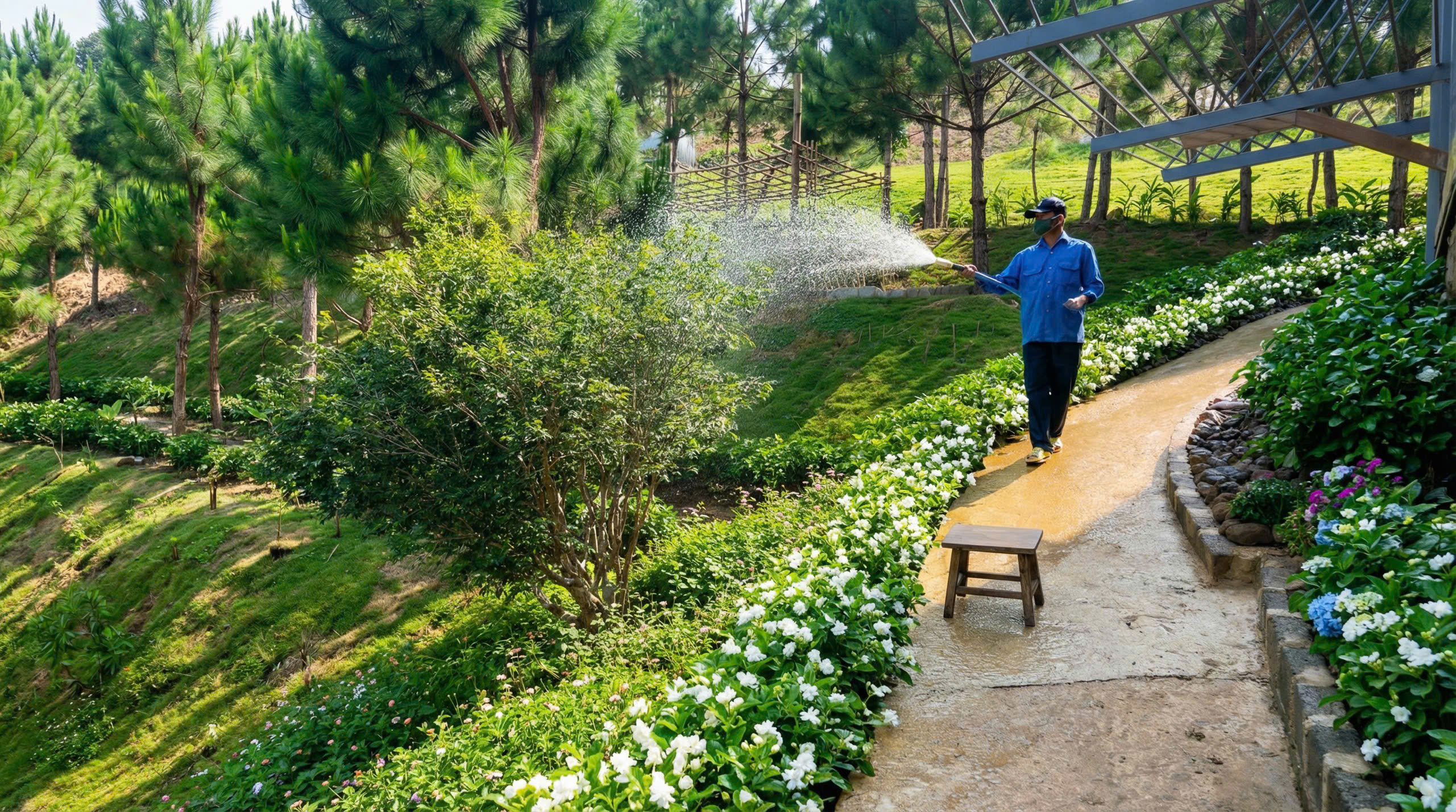 Chính chủ cần bán lô 1000m2 tại Làng Oa, sẵn điện nước xây dựng ở ngay, nhiều cây ăn trái trên đất