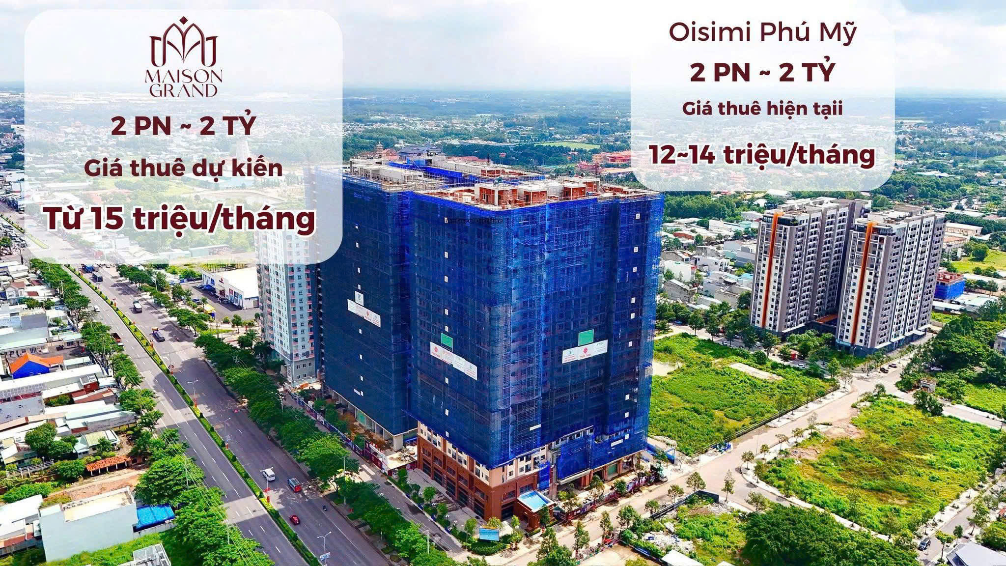 Maison Grand Phú Mỹ - căn hộ duy nhất mặt tiền đường Quốc Lộ 51 Phường Phú Mỹ, TP. Hồ Chí Minh