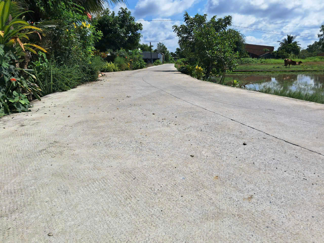 Bán thửa đất 2 mặt tiền tại Đức Hoà ngang 15m diện tích 324m2 giá 2ty450