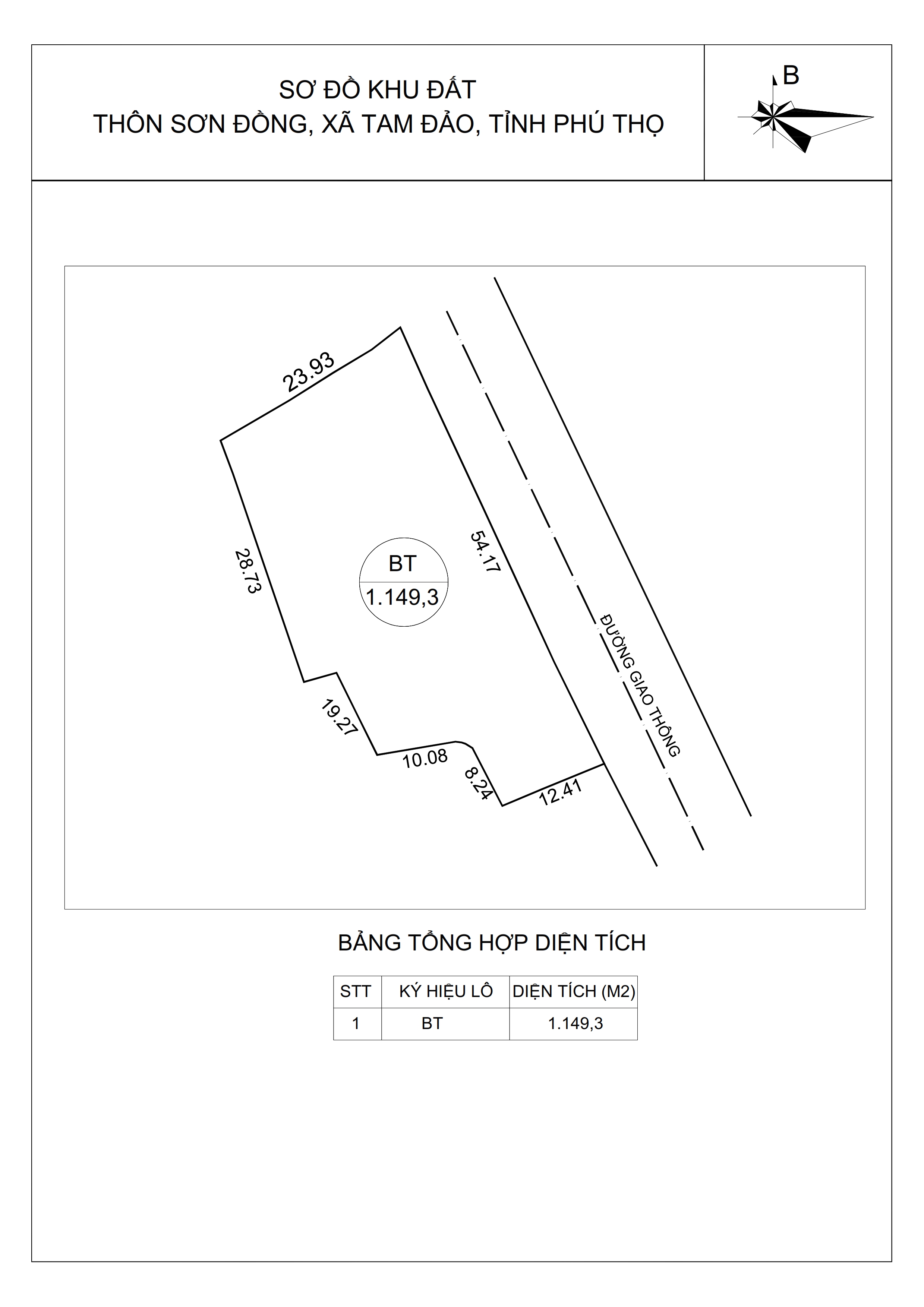BÁN 1149M2 ĐẤT NGHỈ DƯỠNG TAM ĐẢO, VĨNH PHÚC