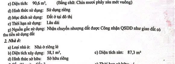 Bán nhà hẻm 36 Huỳnh Văn Nghệ Tân Bình - Khuôn đất vàng 90.6m2 (Ngang 4.35m)