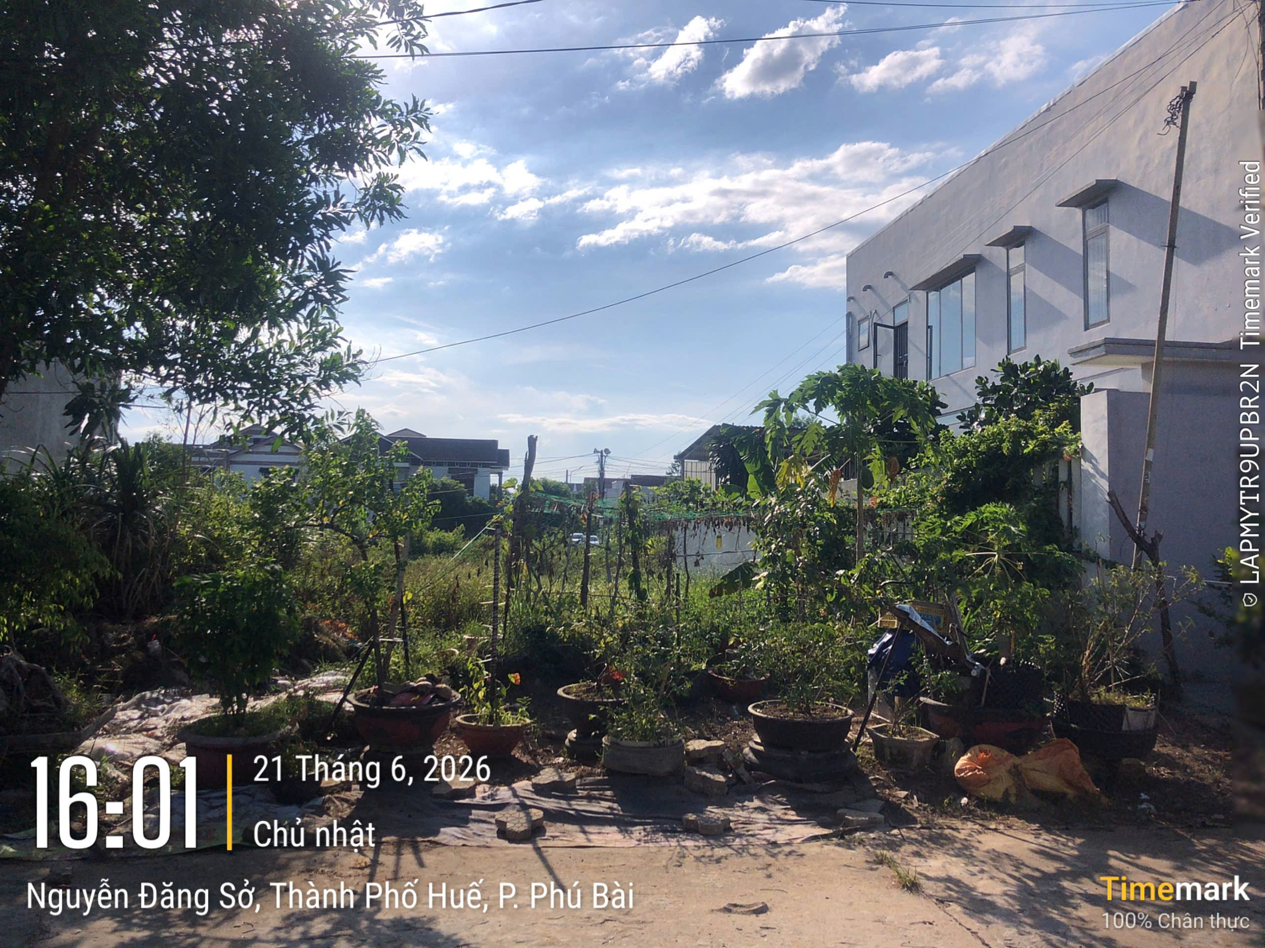 Bán đất 200m2 thổ cư Trưng Nữ Vương , P.Phú Bài, Hương Thuỷ, TP Huế.
