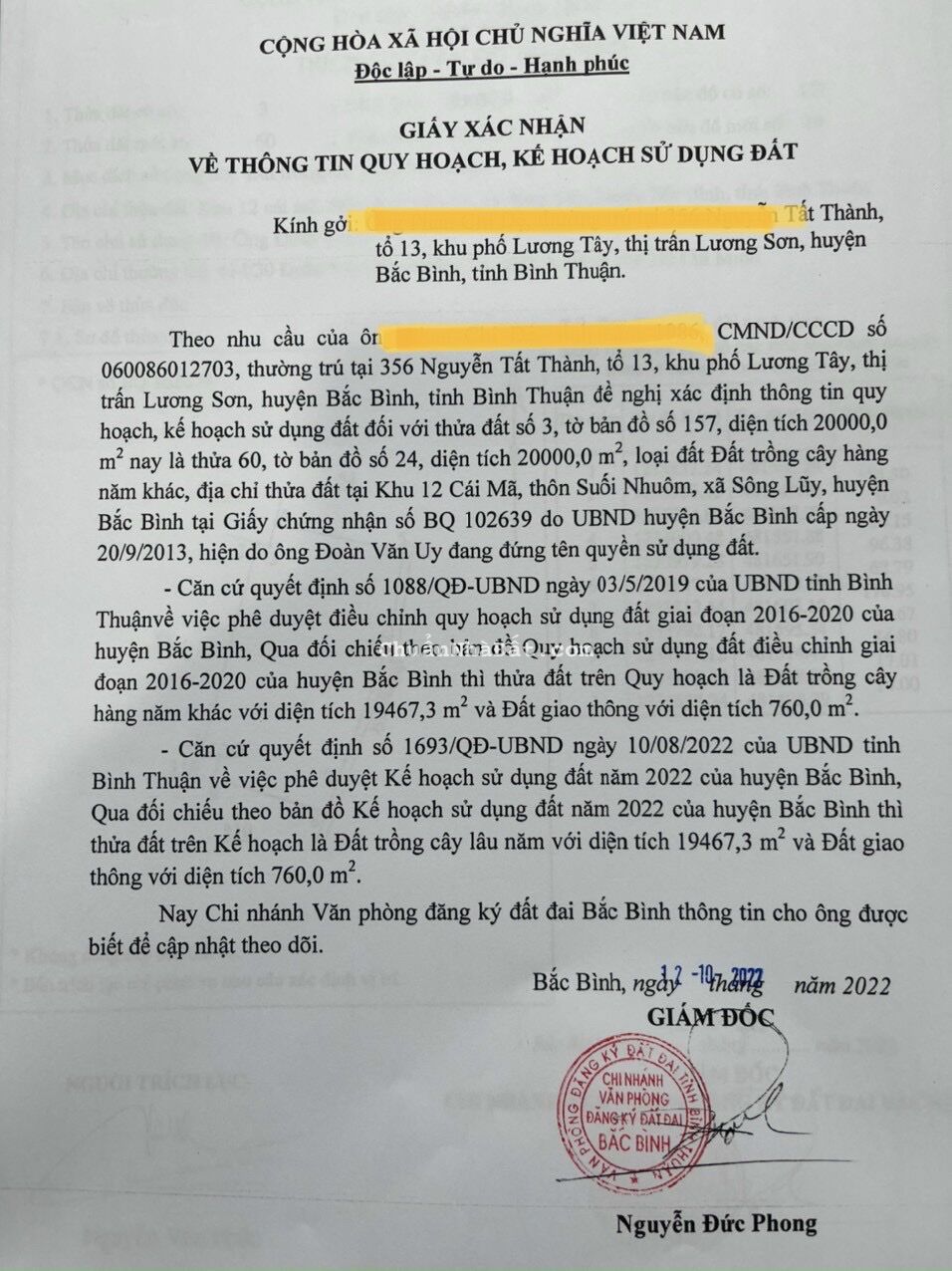 Bán Lô Đất Mặt Tiền Sông Lũy , Nằm Gần Farm Văn Minh