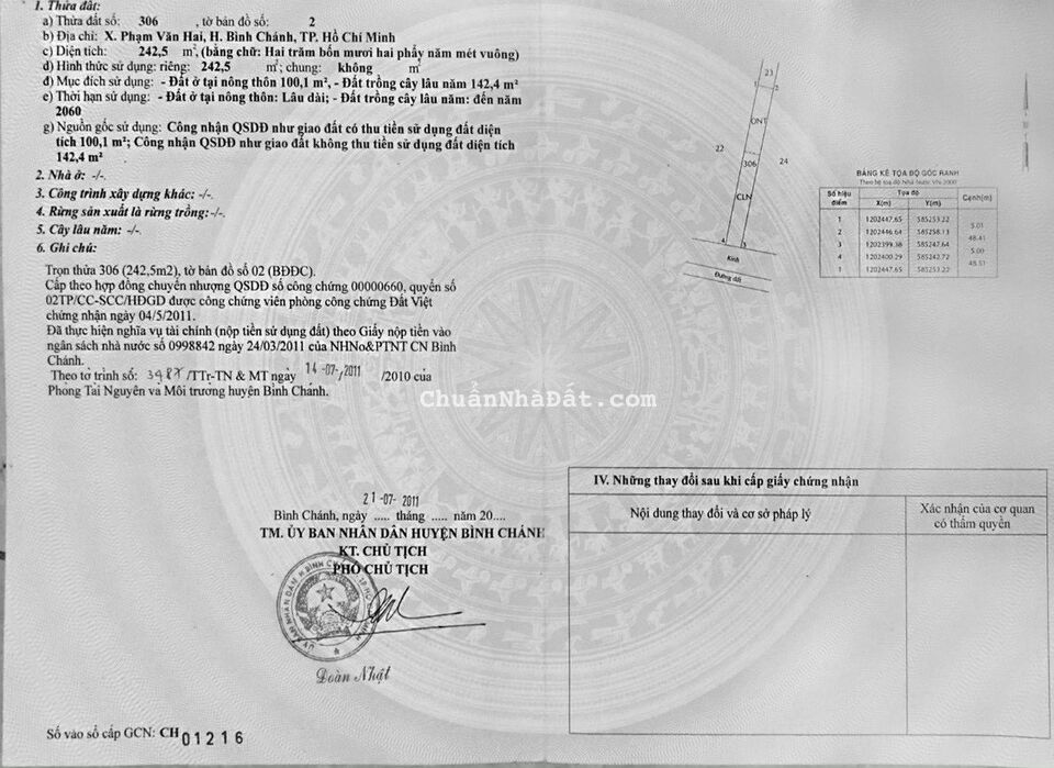 Xưởng 300m2 mặt tiền Nguyễn Văn Bứa, xã Phạm Văn Hai, Bình Chánh giá 7 tỷ