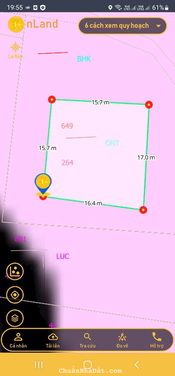 3400m2 đất thổ + vườn xã An Ninh Tây,huyện Đức Hòa giá 4,3 tỷ