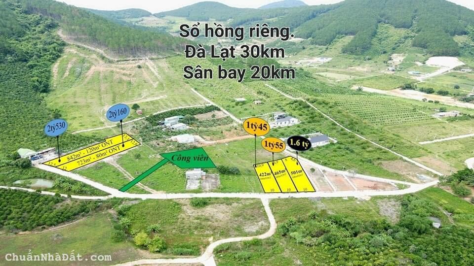 Chỉ hơn 1 tỷ có 500m2 đất ven Đà Lạt | Sẵn thổ cư - Cơ sở hạ tầng tốt |