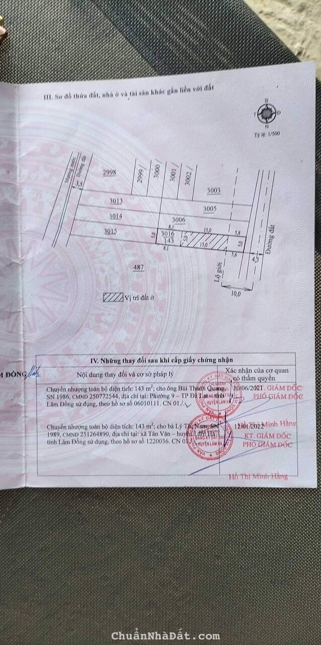 Đất nền Trung tâm TT Đinh Văn – Huyện Lâm Hà – giá 700tr