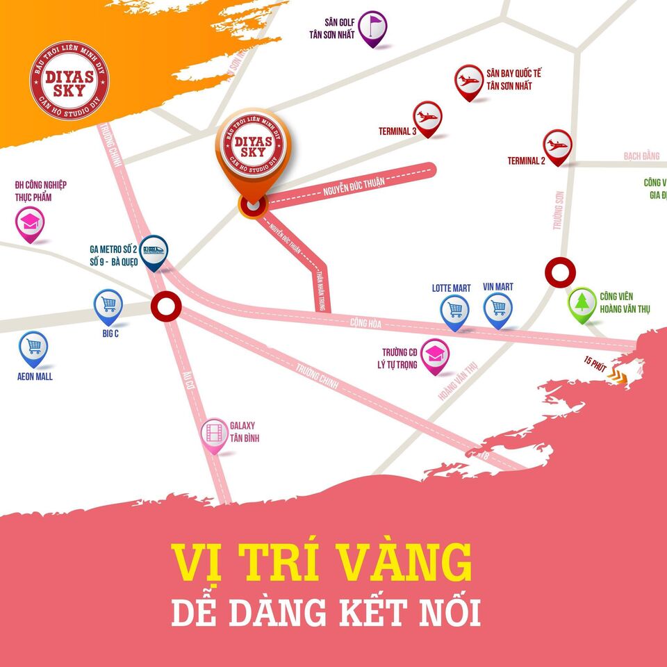 Căn hộ 1 tỷ Tân Bình, thanh toán 10%,dọn vào ở ngay, ngân hàng hỗ trợ vay 90%