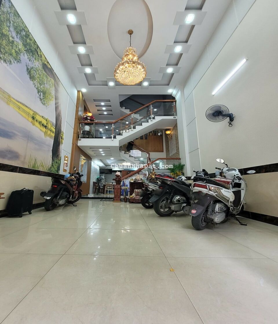 Bán Nhà 4 Tầng 90m2 Hẻm Xe Hơi 10m, Lũy Bán Bích, Tân Thành,Tân Phú