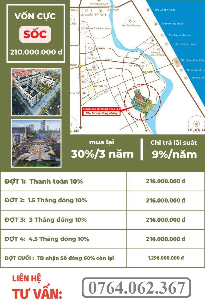 Bán đất nền phân lô phân khu AVAL dự án Indochina Riverside Complex Bán đất nền phân lô phân khu AVAL dự án Indochina Riverside Complex