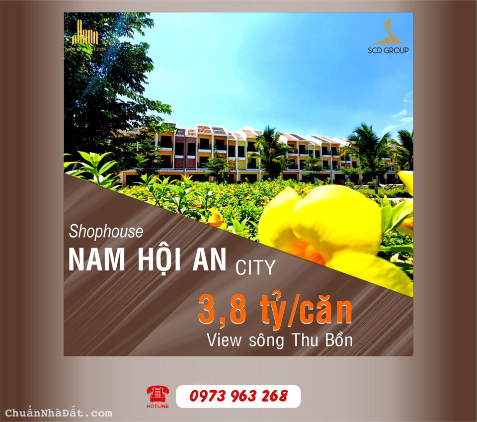 Nam Hội An City - Nhà mặt phố sông Thu Bồn