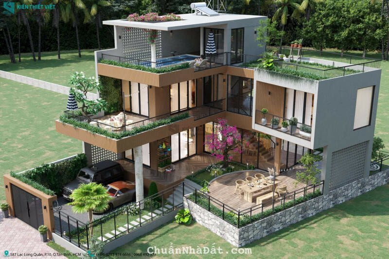 Biệt thự 4 Tầng Góc 2 MT giữa lòng trung tâm TP Đà Nẵng 193m2 Giá 23.5 tỷ. 