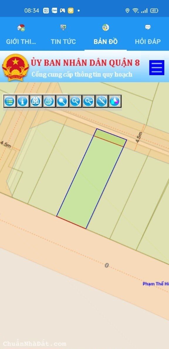 Bán ĐẤT thổ cư Rất Rẻ Quận 8, không qui hoạch, không lộ giới