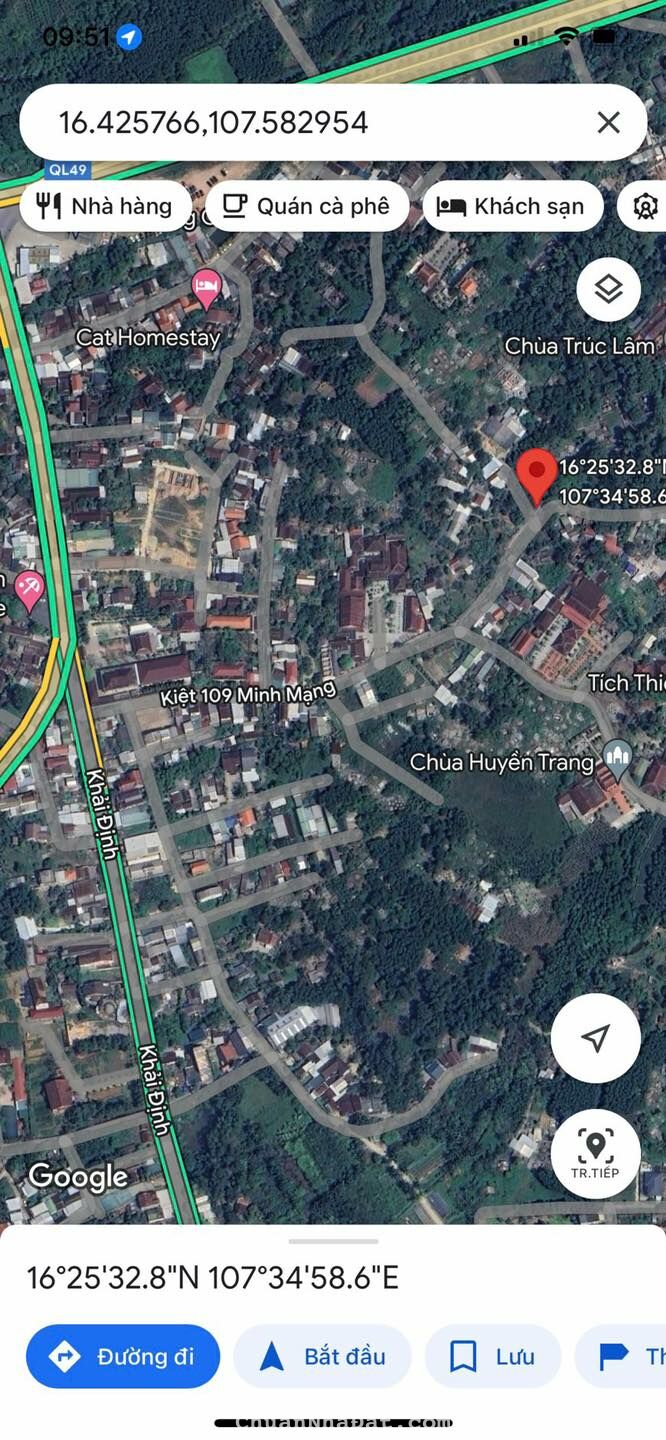 Bán Đất Mặt Tiền Kiệt 109 Minh Mạng - Phường Thủy Xuân - Tương Lai Thành Đường 19M5