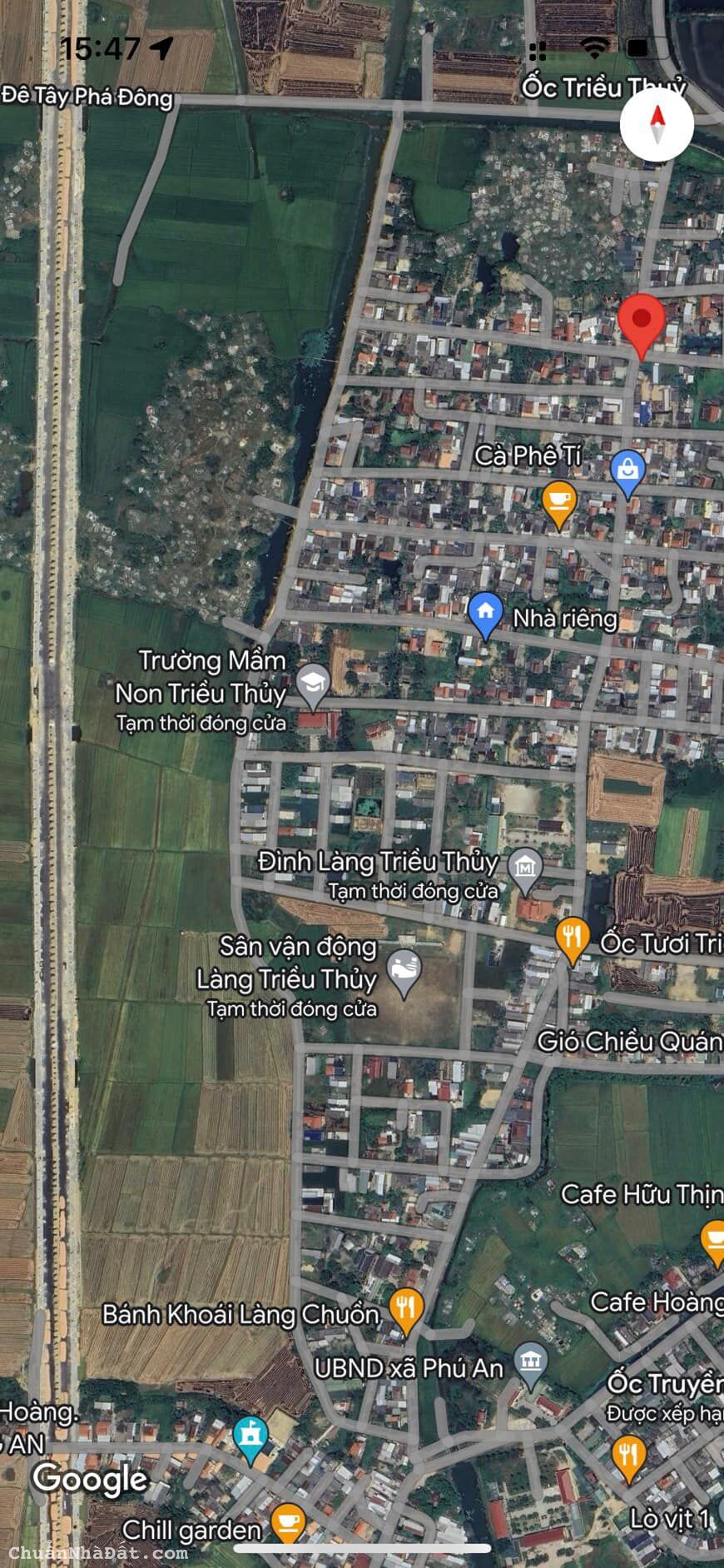 Bán lô góc mặt tiền Triều Thủy - Phú An Bán lô góc mặt tiền Triều Thủy - Phú An