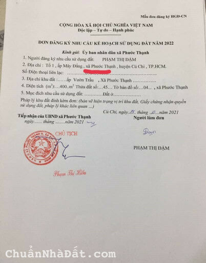 Cần tiền nên bán lô đất nông nghiệp 1760.6m² , giá 3.850 tỷ tại, Xã Phước Thạnh, Củ Chi