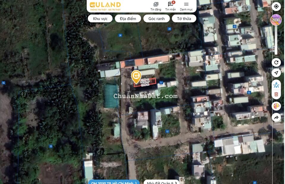 BÁN ĐẤT HẺM ĐƯỜNG TRƯỜNG LƯU, P. LONG TRƯỜNG, Q.9