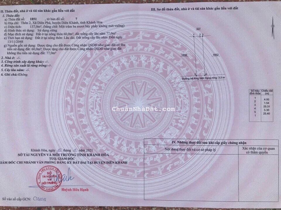 Bán lô đất thôn 2, Diên Phú, Diên Khánh, Khánh Hòa. Bán lô đất thôn 2, Diên Phú, Diên Khánh, Khánh Hòa.