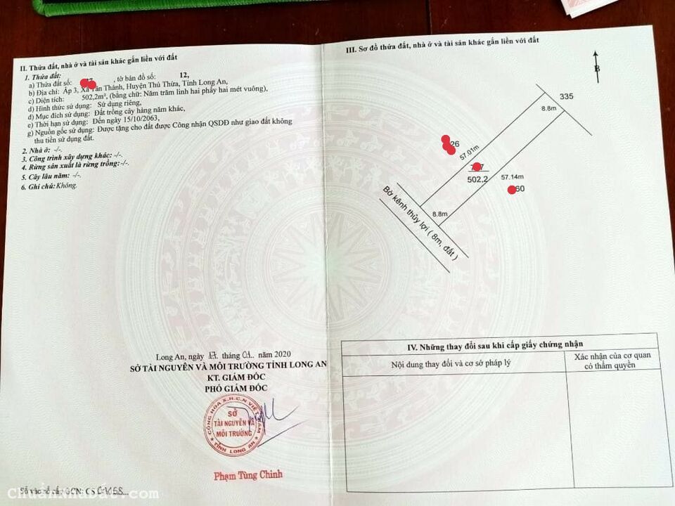 07-0922- 🎄🎄 ĐẤT VƯỜN - THỦ THỪA - XE HƠI TỚI ĐẤT - 500 mv - 620 TR