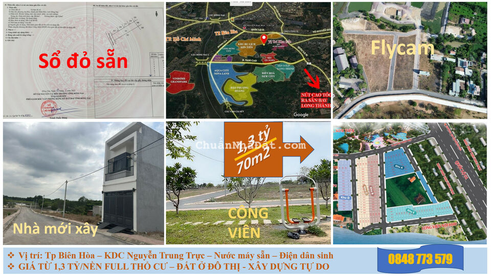 ĐẤT THÀNH PHỐ BIÊN HÒA GIÁ CHỈ TỪ 1,4 TỶ FULL THỔ