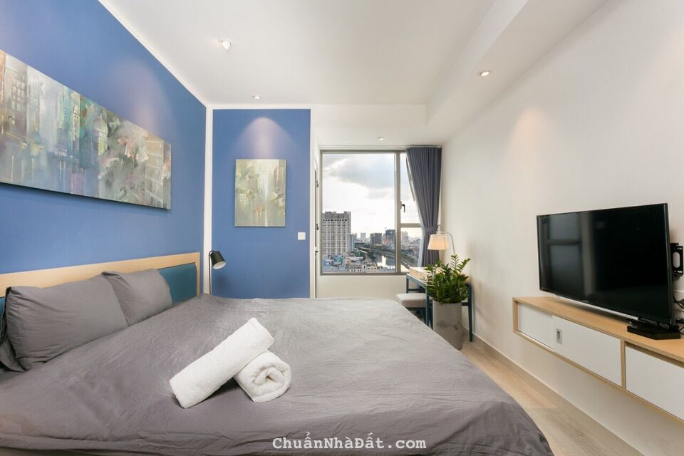 Cần cho thuê lại studio River Gate dt 38m2 giá 13tr/tháng Quận 4.LH 0909802822 Trân xem nhà