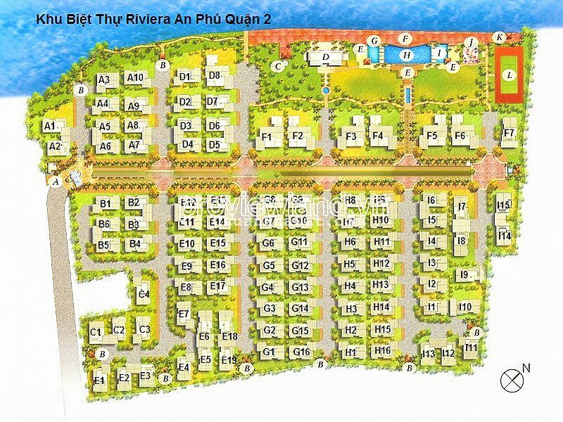 Biệt thự cần bán tại Villa Riviera An Phú, 287m2 đất, 3 tầng, 6PN