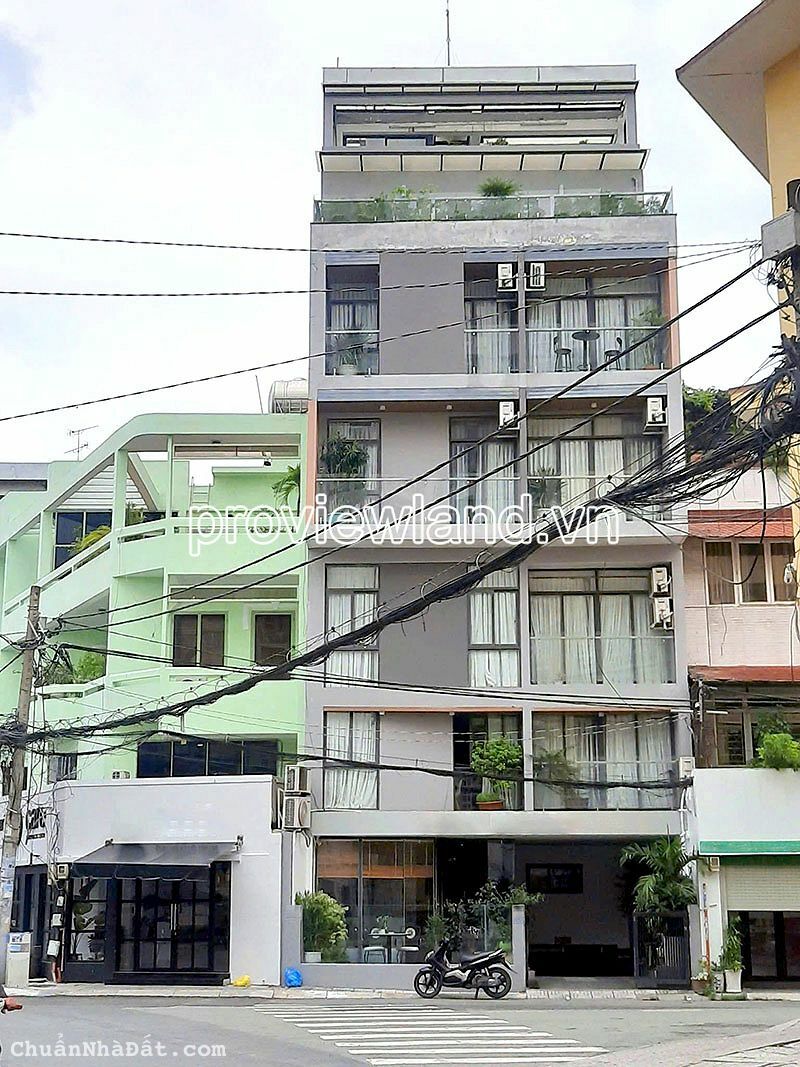 Bán toà CHDV Quận 1, Trần Quý Khoách, 2 mặt tiền, 120m2, 1 hầm + 6 tầng