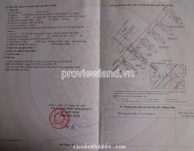 Tòa nhà văn phòng Võ Văn Tần, Quận 3, 4x22m, 1 hầm + 6 tầng, Giá 38 tỷ