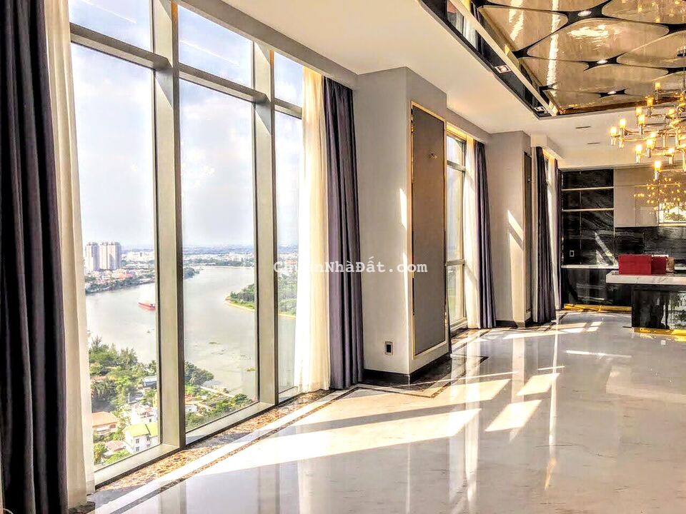 Bán căn hộ Penthouse The Nassim, 2 tầng + áp mái, 4PN, view sông, sổ hồng