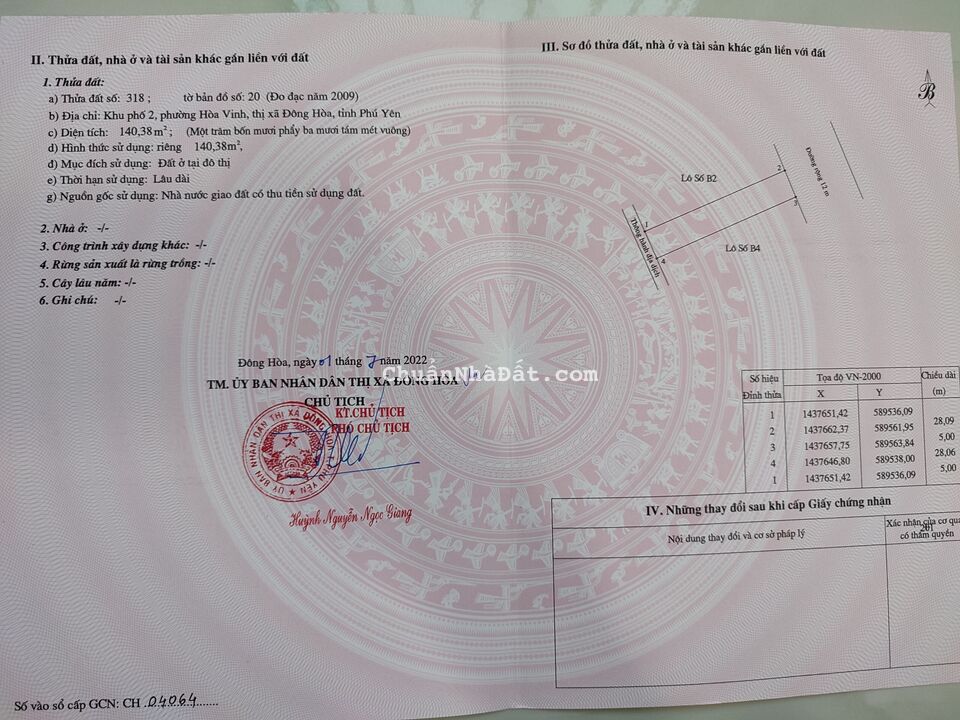  RA NHANH LÔ ĐẤT TIỀM NĂNG TẠI KHU KINH TẾ NAM PHÚ YÊN GIÁ ĐẦU TƯ